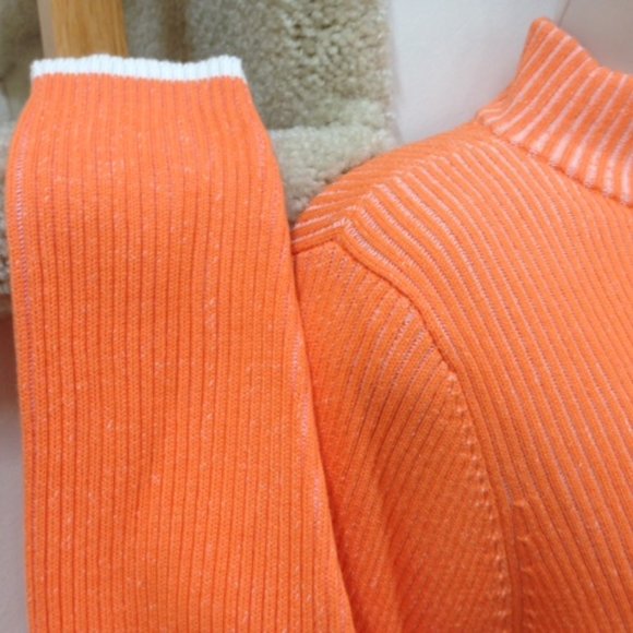 i.e. Relaxed Cardigan, Size PXL, Color: Orange, 100% COTTON - Picture 5 of 7